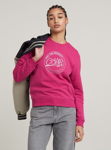 Large Logo Crew Sweater